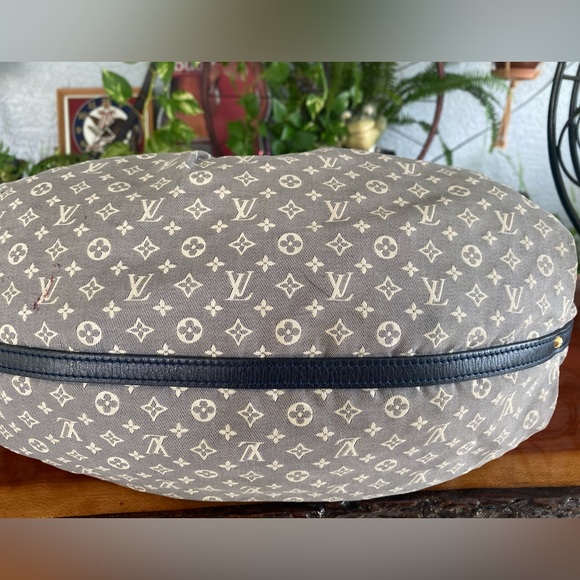 LOUIS VUITTON MINI LIN IDYLLE FANTAISIE HOBO BLUE MONOGRAM LARGE SHOULDER BAG - Picture 6 of 17